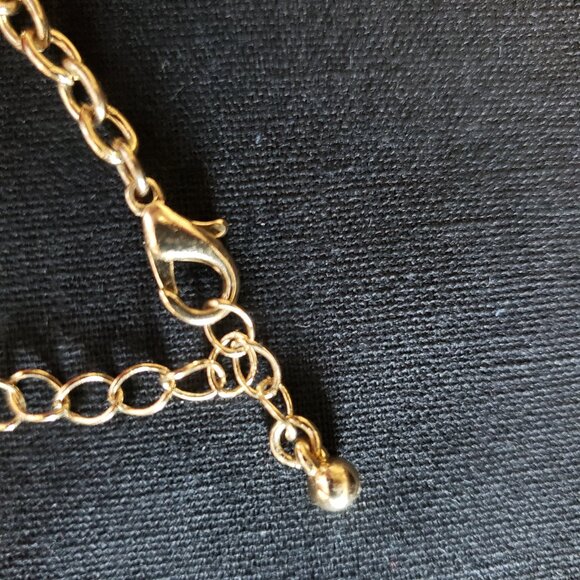 Vintage Costume Necklace Owl Pendant, Long Gold Chain, Owl with Glasses - Picture 7 of 7